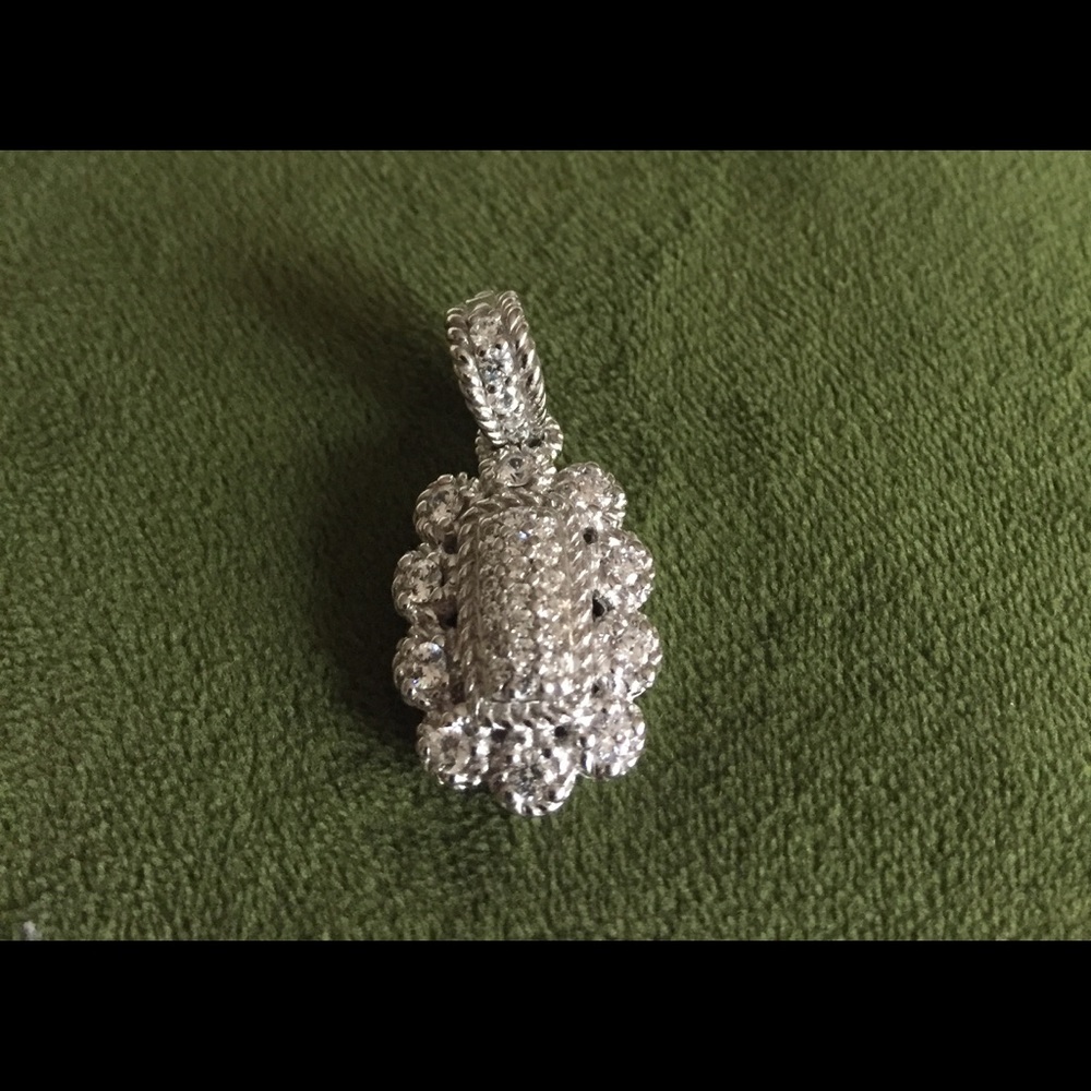 Judith Ripka Sterling Silver CZ Pendent